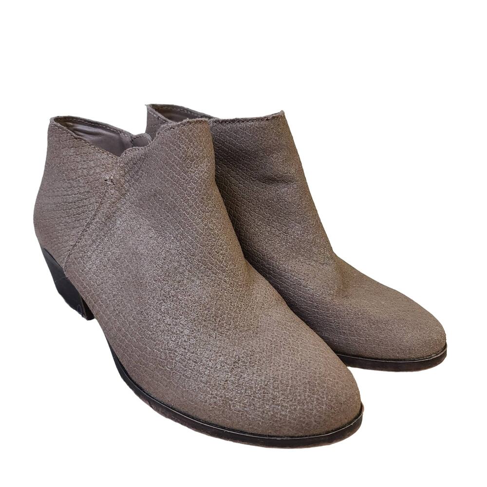 G.H. Bass & Co. Womens Nina Leather Ankle Boots Booties Light Brown Size 6